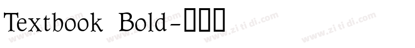 Textbook Bold字体转换